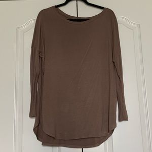Tan long sleeve top